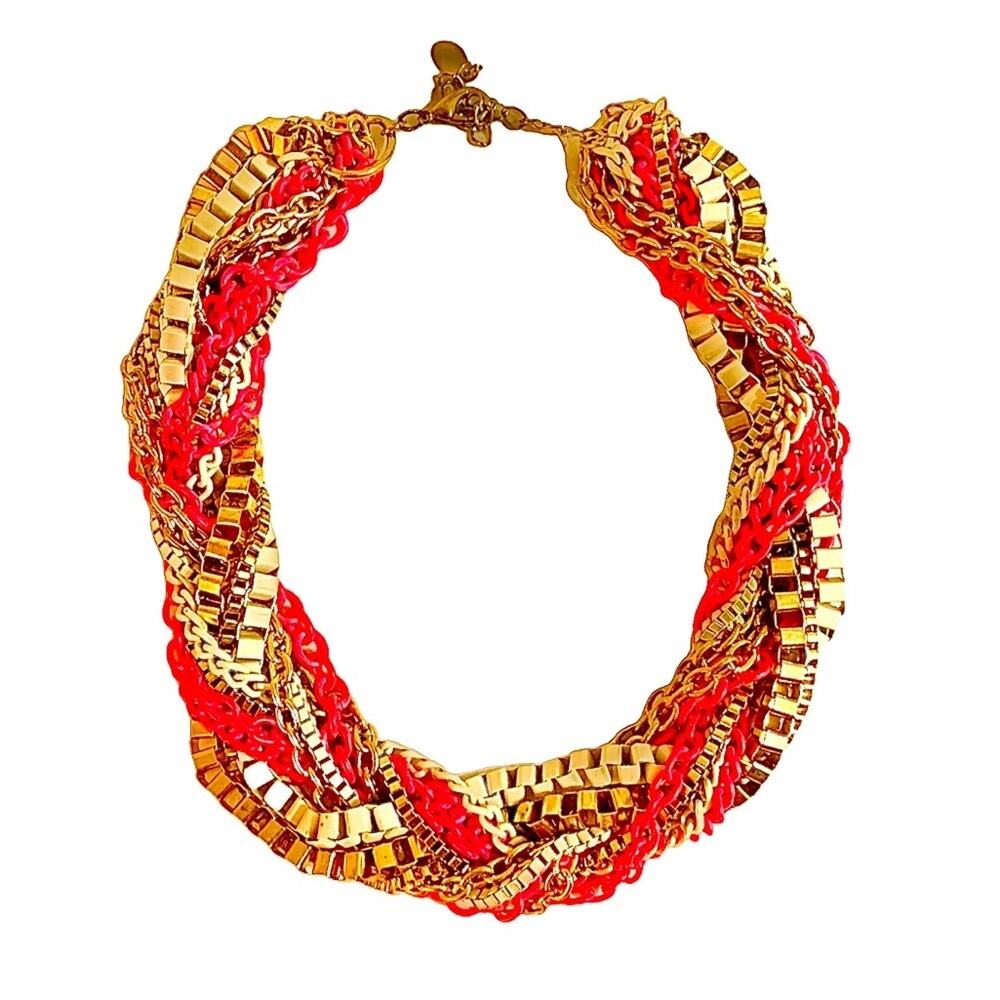 ALDO necklace neon & gold